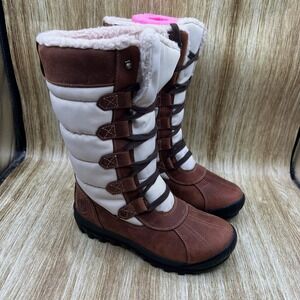 Timberland Mt. Hayes Snow Boots Women's 6 Brown Tall Insulated Waterproof A4149